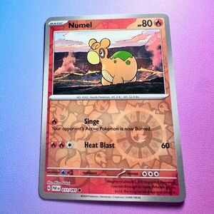 numel [reverse holo] - 011/091 (common) — pokemon: paldean fates